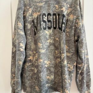 State of Mind Missouri Crewneck Sweatshirt - Gray/Beige Camo